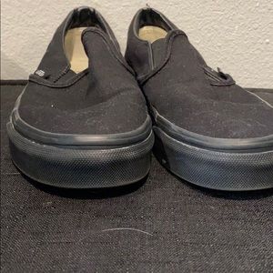 Slip on all black vans
